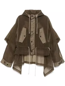 Henrik Vibskov кейп Uncut, зеленый