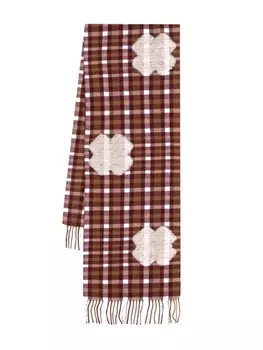 Henrik Vibskov клетчатый шарф, красный