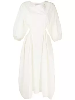 Henrik Vibskov платье миди Delivery с английской вышивкой, нейтральный цвет