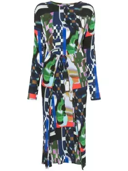 Henrik Vibskov платье миди Knight Pliss, синий