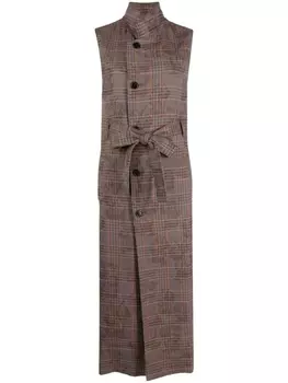 Henrik Vibskov платье Midnight в клетку, серый