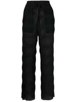 Henrik Vibskov прямые брюки Grow, черный