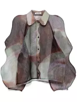 Henrik Vibskov рубашка Octo, зеленый