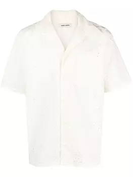 Henrik Vibskov рубашка Transfer с английской вышивкой, белый