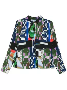 Henrik Vibskov рыцарская рубашка, синий