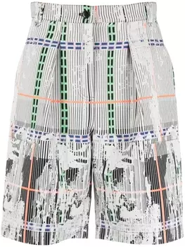 Henrik Vibskov шорты Cinnamon в полоску, серый