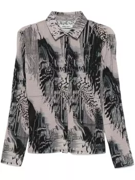 Henrik Vibskov Силуэтная рубашка, коричневый