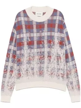 Henrik Vibskov свитер с выцветшим эффектом, синий