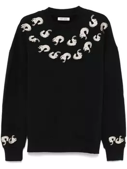 Henrik Vibskov Толстовка Nordic Horse Shrimp, черный