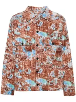 Henrik Vibskov вельветовая рубашка Field, синий