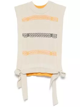 Henrik Vibskov жилет New Stitch, нейтральный