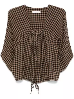 Хенрик Вибсков Блузка с оборками Henrik Vibskov, черный