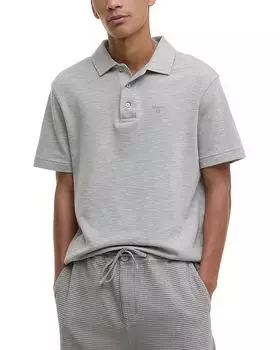 Хеппл Поло регулярного кроя Barbour, серый