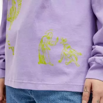 Heresy Топ с длинными рукавами и блестками, фиолетовый