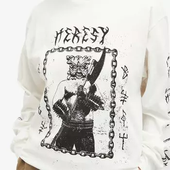 Heresy Тяжелый топ с длинными рукавами, белый