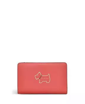 Heritage Dog Outline — средний кошелек двойного сложения Radley London, красный