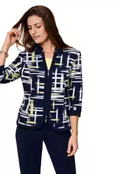 HERMANN LANGE Collection блузка-жакет "HERMANN LANGE Collection трикотажная куртка Clara", желтый