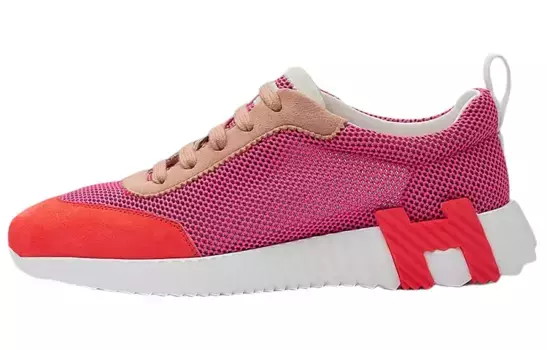 HERMES Bouncing Lifestyle Shoes Women's Low-top Red