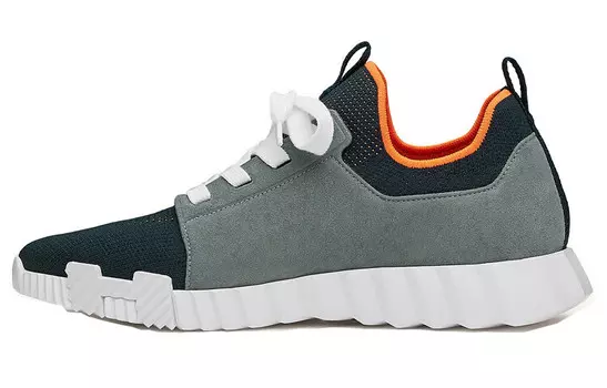 HERMES Depart Lifestyle Shoes Men Low-top Navy Blue/smoky Ash