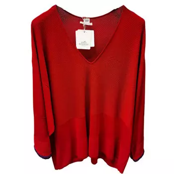 HERMES Джемпер женский красный