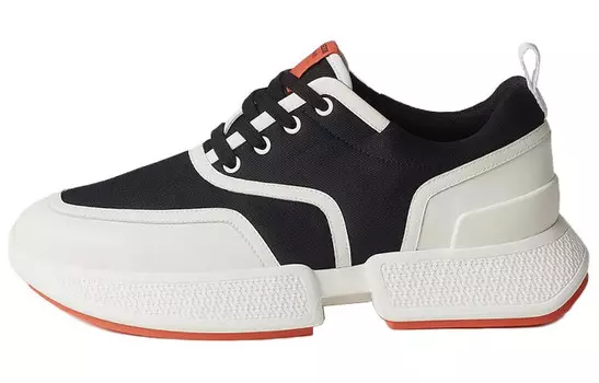 HERMES Giga Lifestyle Shoes Women's Low-top Black/white