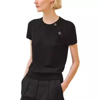 HERMES Кашемировый свитер женский черный