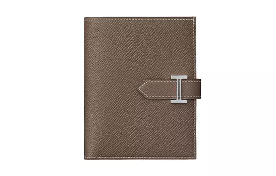 HERMES Компактный кошелек Bearn Brown