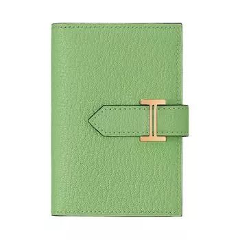 HERMES Мини-кошелек Bearn Chevre Mysore Goatskin Wallet Mini Women's Green 3I Vert Criquet Avocado Green/Cricket Green