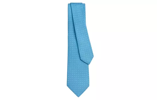 HERMES Мужской галстук Faconnee синего цвета