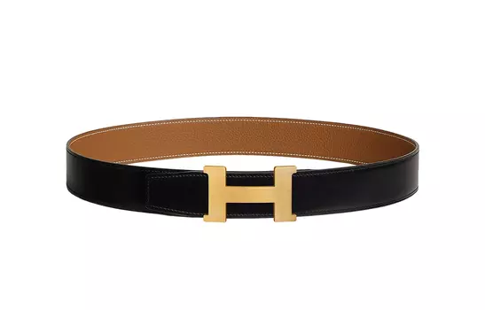 Мужской ремень Hermes, черный