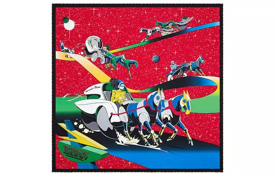 HERMES Шелковый шарф унисекс красный