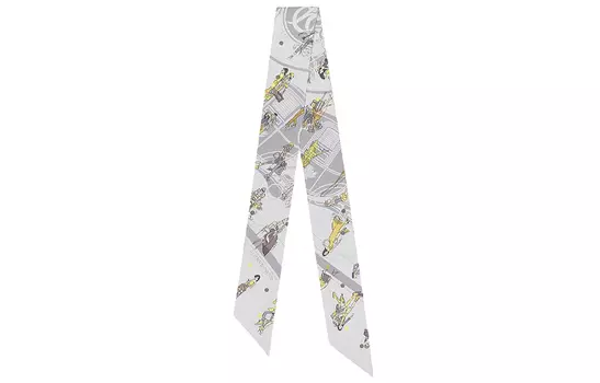 HERMES Шелковый шарф женский белые