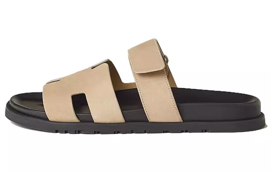 Hermes Шипровые шлепанцы для мужчин