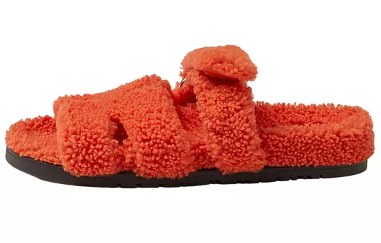 Hermes Шипровые шлепанцы для женщин