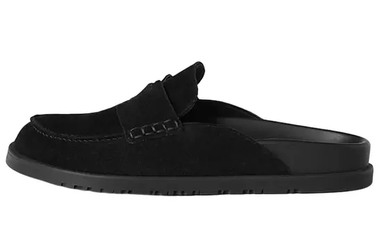 Мужские мюли Hermes, черный