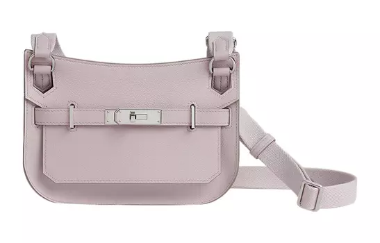 HERMES Сумка через плечо Jypsiere Evercolor Leather, мини-сумка через плечо, женская, фиолетовая, Dream