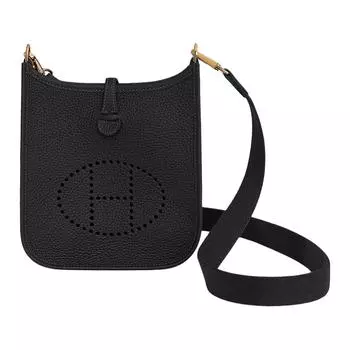 HERMES Сумка Evelyne Amazone Clemence Gold 16 Mini/TPM Noir