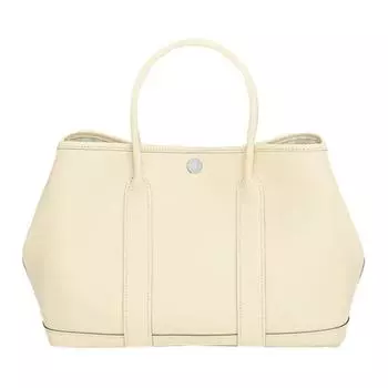 HERMES Женская сумка Garden Party Epsom из телячьей кожи I2 Nata Cream White