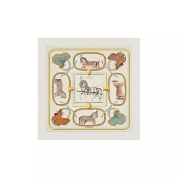 Женский шелковый шарф Hermes, мультиколор
