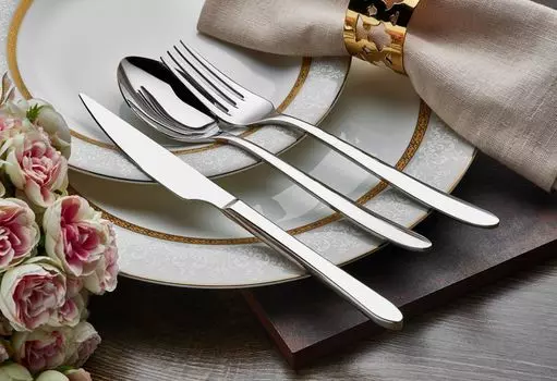 Hermia Concept, Чеген- DYN1705, серебро, наборы столовых приборов, 100% нержавеющая сталь