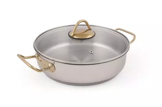 Hermia Concept, D48, набор кастрюль (2 шт), серебро, 100% НЕРЖАВЕЮЩАЯ СТАЛЬ, 26 x 26 x 8 см