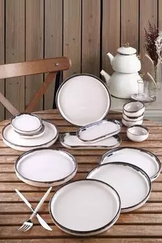 Hermia Concept, MCH10044, набор для завтрака (14 предметов), светло-коричневый, 100% КЕРАМИКА, 25 х 11 х 3,5 см