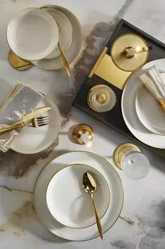 Hermia Concept, PMOD16YS14R520, обеденный сервиз (16 предметов), разноцветный, 27 х 27 х 2,5 см, мультиколор