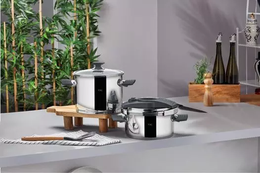 Hermia, Tac-4627, набор для скороварки (4 шт), серебро, 22 х 22 см Hermia Concept