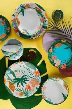 Hermia, ZG24Y260012228, сервиз обеденный (24 предмета), 100% ФАРФОР, 27 х 27 см Hermia Concept, мультиколор