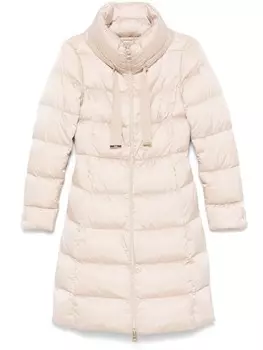 Herno атласное пальто, серый