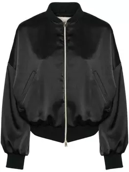 Herno атласный бомбер, черный