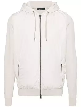 Herno бомбер с капюшоном, серый