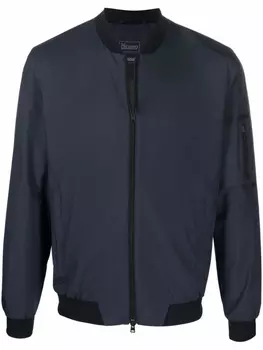 Herno бомбер с карманами на молнии, синий