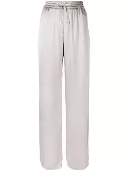 Herno брюки палаццо с завышенной талией, нейтральный цвет